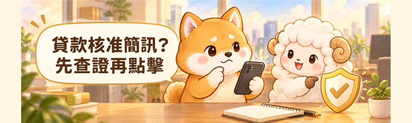 收到「貸款已核准」簡訊？先別急著點連結