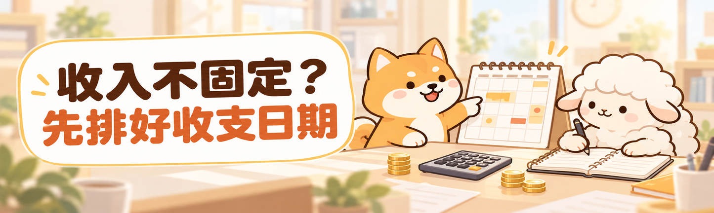收入不固定，怎麼安排還款？先做一張現金流月曆