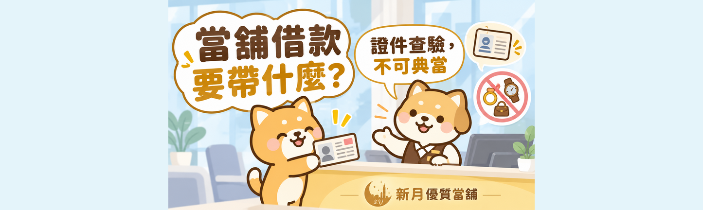 當舖借款要帶什麼？身分證用途是什麼？